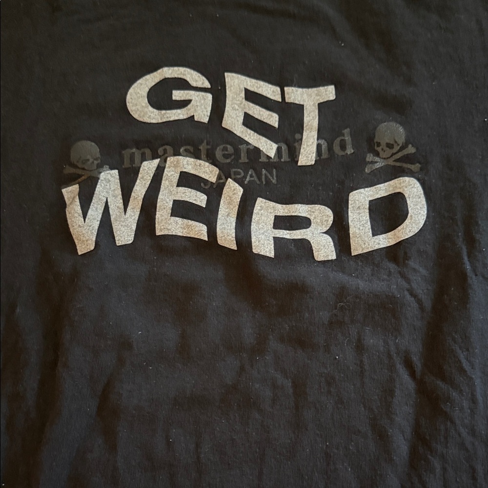 Mastermind Japan Black 'Get Weird' Tee - Picture 2 of 4